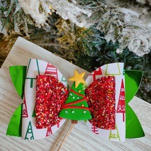 Christmas girl’s hair bows